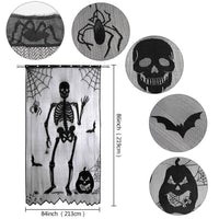 HKM-322579 Halloween Themed Semi-Shading Polyester Curtain for Festive Celebrations