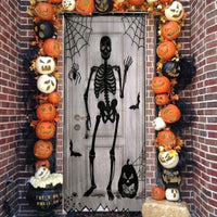 HKM-322579 Halloween Themed Semi-Shading Polyester Curtain for Festive Celebrations