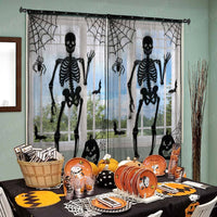 HKM-322579 Halloween Themed Semi-Shading Polyester Curtain for Festive Celebrations