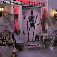 HKM-322579 Halloween Themed Semi-Shading Polyester Curtain for Festive Celebrations