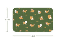 HKM-322707 Cozy Flannel Firewood Blanket with Shiba Inu Design - 160x120cm