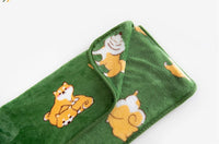 HKM-322707 Cozy Flannel Firewood Blanket with Shiba Inu Design - 160x120cm