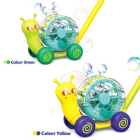 HKM-322707 Snail Trolley Electric Bubble Blower Machine for Kids Outdoor Play