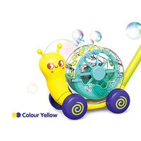 HKM-322707 Snail Trolley Electric Bubble Blower Machine for Kids Outdoor Play