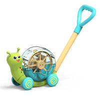 HKM-322707 Snail Trolley Electric Bubble Blower Machine for Kids Outdoor Play