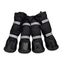 HKM-322707 Waterproof and Snowproof Pet Shoes for Dogs - Comfortable, Non-slip Rubber Rain Boots in Black and Blue