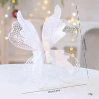 HKM-322835 Elegant Fabric Butterfly Pendant with Sequins for Christmas Tree Decoration
