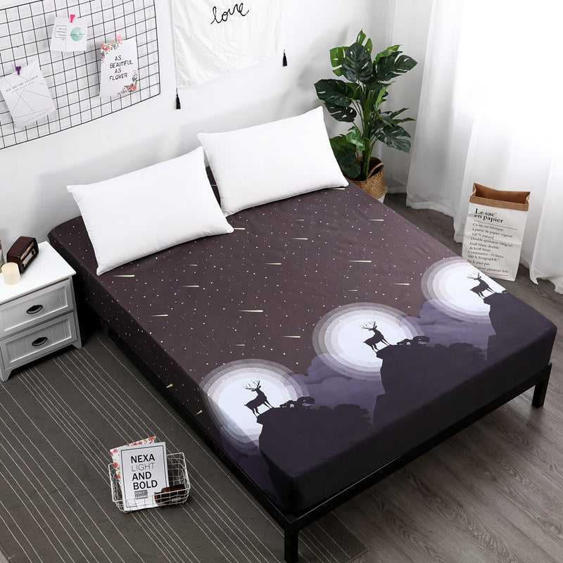 HKM-322835 Waterproof Cartoon Bed Sheet Cover for Baby Bed - Moisture-Proof and Dustproof Mattress Protector (160X200-220 cm)