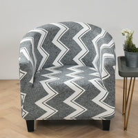 HKM-323091 Elastic Round Spandex Non-Slip Sofa Cover for Single Seat, Various Colors and Patterns