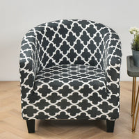 HKM-323091 Elastic Round Spandex Non-Slip Sofa Cover for Single Seat, Various Colors and Patterns