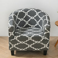 HKM-323091 Elastic Round Spandex Non-Slip Sofa Cover for Single Seat, Various Colors and Patterns