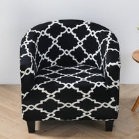 HKM-323091 Elastic Round Spandex Non-Slip Sofa Cover for Single Seat, Various Colors and Patterns