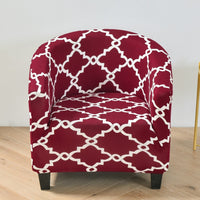 HKM-323091 Elastic Round Spandex Non-Slip Sofa Cover for Single Seat, Various Colors and Patterns