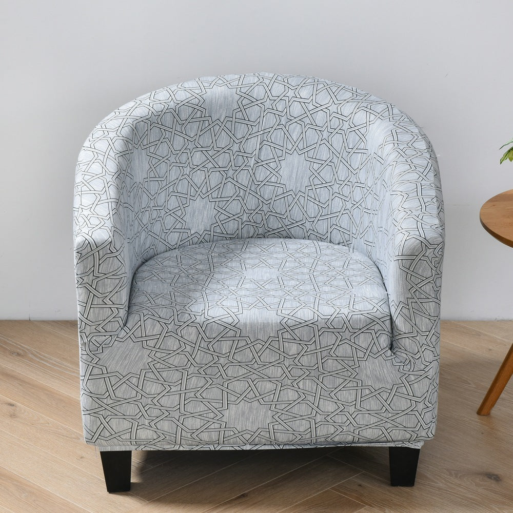HKM-323091 Elastic Round Spandex Non-Slip Sofa Cover for Single Seat, Various Colors and Patterns