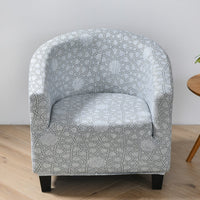 HKM-323091 Elastic Round Spandex Non-Slip Sofa Cover for Single Seat, Various Colors and Patterns
