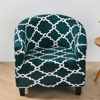 HKM-323091 Elastic Round Spandex Non-Slip Sofa Cover for Single Seat, Various Colors and Patterns