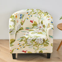 HKM-323091 Elastic Round Spandex Non-Slip Sofa Cover for Single Seat, Various Colors and Patterns