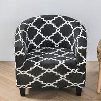 HKM-323091 Elastic Round Spandex Non-Slip Sofa Cover for Single Seat, Various Colors and Patterns