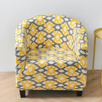 HKM-323091 Elastic Round Spandex Non-Slip Sofa Cover for Single Seat, Various Colors and Patterns