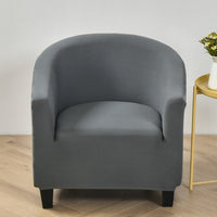 HKM-323091 Elastic Round Spandex Non-Slip Sofa Cover for Single Seat, Various Colors and Patterns
