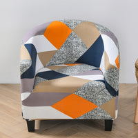 HKM-323091 Elastic Round Spandex Non-Slip Sofa Cover for Single Seat, Various Colors and Patterns
