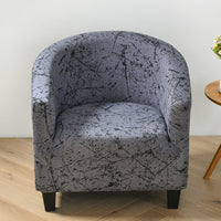 HKM-323091 Elastic Round Spandex Non-Slip Sofa Cover for Single Seat, Various Colors and Patterns