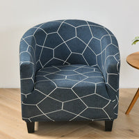 HKM-323091 Elastic Round Spandex Non-Slip Sofa Cover for Single Seat, Various Colors and Patterns