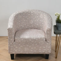 HKM-323091 Elastic Round Spandex Non-Slip Sofa Cover for Single Seat, Various Colors and Patterns