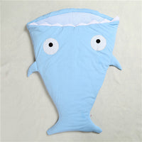 HKM-323347 Cozy Shark Newborn Sleeping Bag with Long Zipper for Easy Access