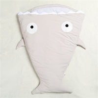 HKM-323347 Cozy Shark Newborn Sleeping Bag with Long Zipper for Easy Access