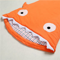 HKM-323347 Cozy Shark Newborn Sleeping Bag with Long Zipper for Easy Access