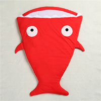 HKM-323347 Cozy Shark Newborn Sleeping Bag with Long Zipper for Easy Access