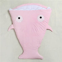 HKM-323347 Cozy Shark Newborn Sleeping Bag with Long Zipper for Easy Access