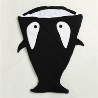 HKM-323347 Cozy Shark Newborn Sleeping Bag with Long Zipper for Easy Access