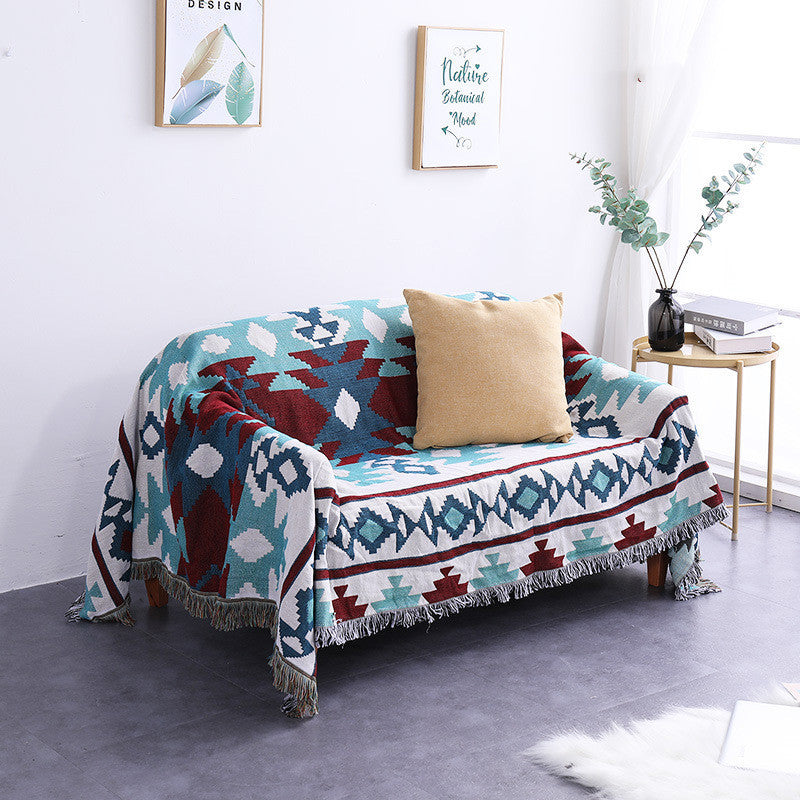 HKM-323411 Scandinavian Style Double-Sided Sofa Cover in Cotton and Polyester Blend