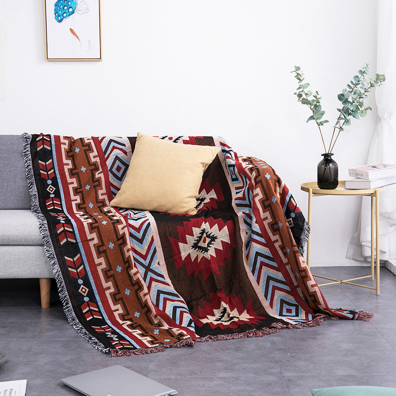 HKM-323411 Scandinavian Style Double-Sided Sofa Cover in Cotton and Polyester Blend