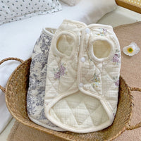 HKM-323603 Cotton-Padded Casual Pet Clothing in Chinese Ink Style and Lavender, Sizes S-XXL