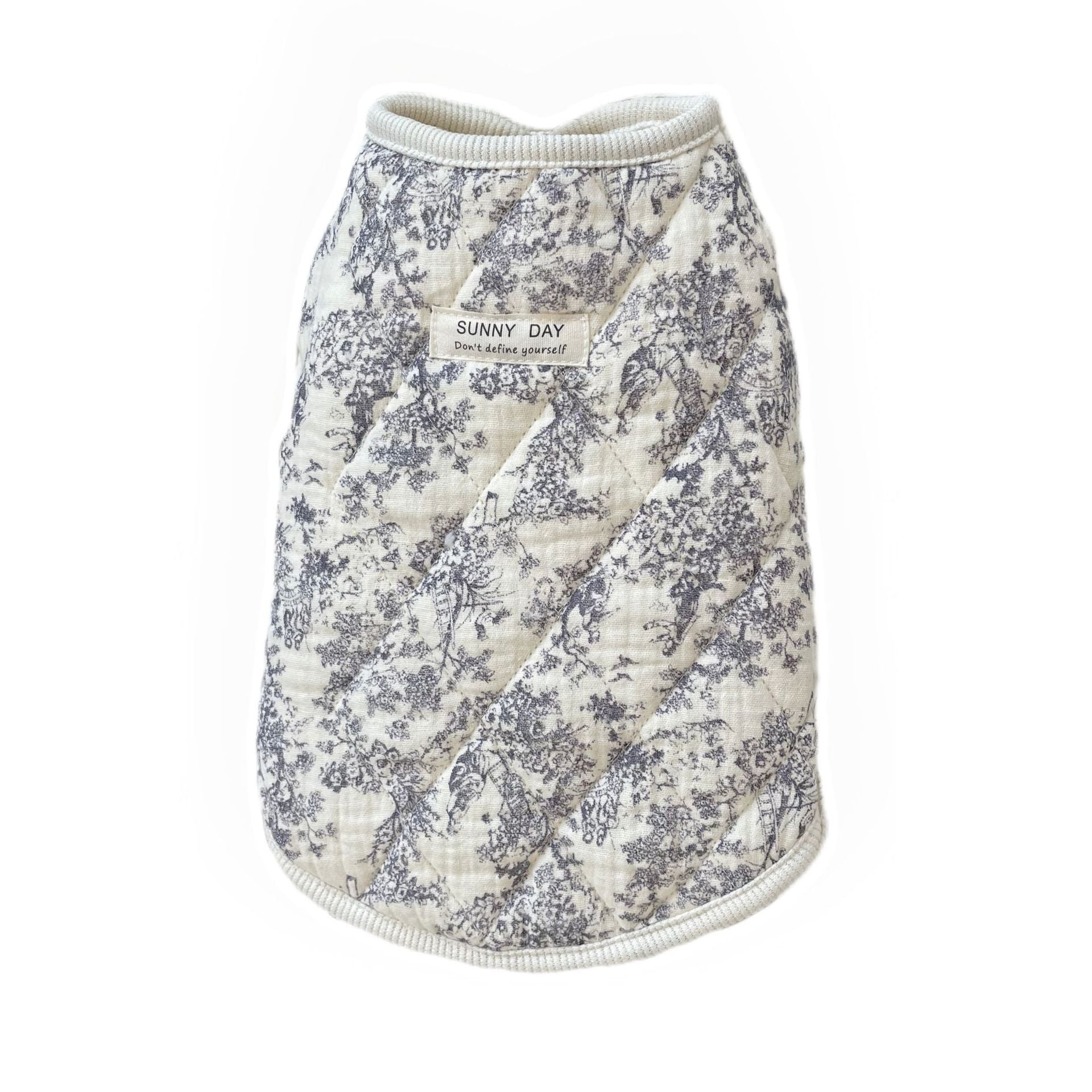 HKM-323603 Cotton-Padded Casual Pet Clothing in Chinese Ink Style and Lavender, Sizes S-XXL