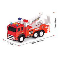 HKM-323667 Educational Friction Fire Truck Toys for Kids Aged 2-7 - Diecast Engine Vehicles for Boys