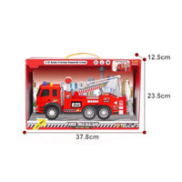 HKM-323667 Educational Friction Fire Truck Toys for Kids Aged 2-7 - Diecast Engine Vehicles for Boys