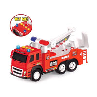 HKM-323667 Educational Friction Fire Truck Toys for Kids Aged 2-7 - Diecast Engine Vehicles for Boys