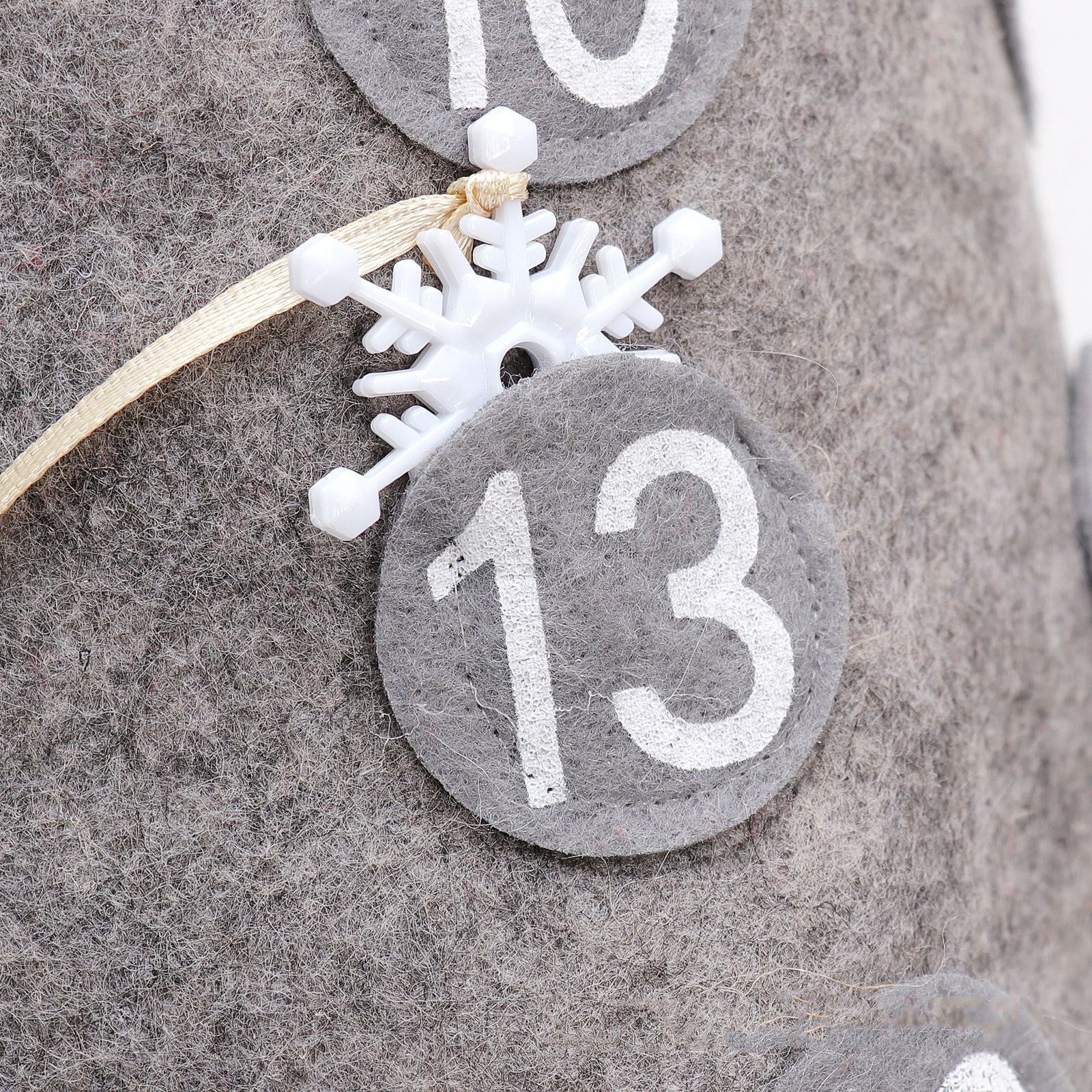 HKM-323795 Countdown Doll Ornaments with Gray and Red Hats for Christmas Decoration