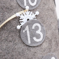 HKM-323795 Countdown Doll Ornaments with Gray and Red Hats for Christmas Decoration