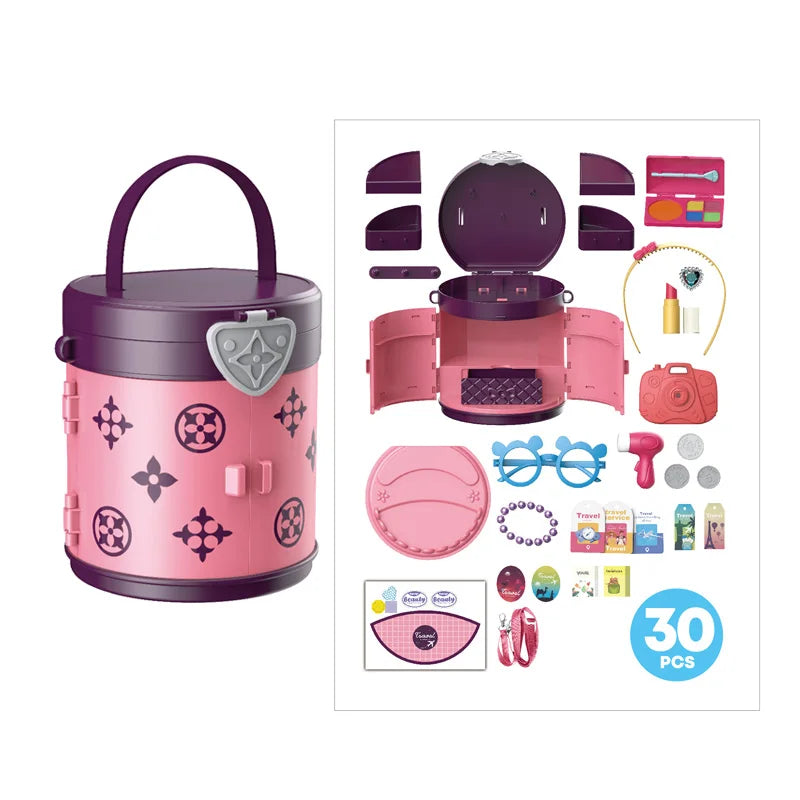 KTX-323859 Children's Doctor Pretend Play Set - Simulation Medicine Kit for Kids Ages 2-7, Plastic Toy with Messenger Bag