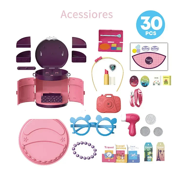 KTX-323859 Children's Doctor Pretend Play Set - Simulation Medicine Kit for Kids Ages 2-7, Plastic Toy with Messenger Bag