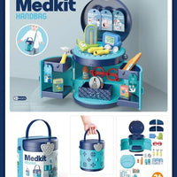 HKM-323859 Children's Doctor Pretend Play Set - Simulation Medicine Kit for Kids Ages 2-7, Plastic Toy with Messenger Bag