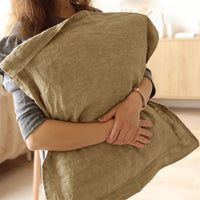 HKM-323987 Linen Wide Side Pillowcase - Simple, Skin-Friendly Cotton, Multiple Sizes Available