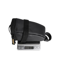 HKM-324051 Lightweight Black Bicycle Tail Saddle Bag - 1L Capacity, Durable Polyester, Compact Design