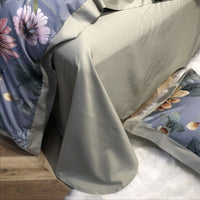 HKM-324179 Long Staple Cotton Four-Piece Bedding Set with Digital Plant and Flower Print