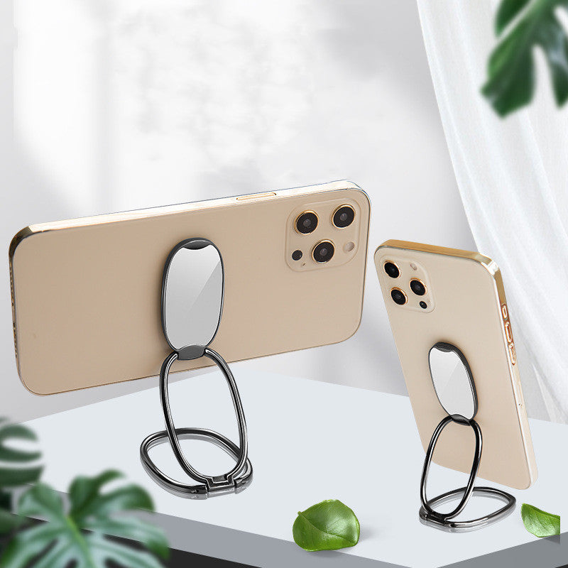 HKM-324243 Foldable Double Ring Mobile Phone Holder – Aluminum Alloy, Multiple Colors with Magnetic Option